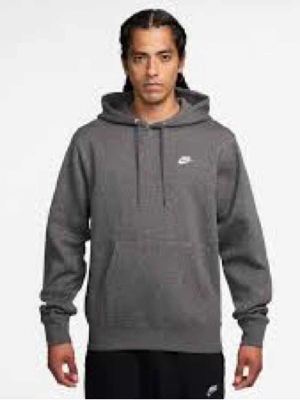 Nike Men's Charcoal Gray Classic Pullover Hoodie 905